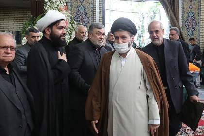 (تصاویر) ترحیم مادر سردار اشتری؛ از مسعود خامنه‌ای تا طائب