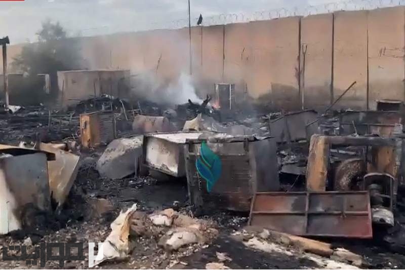 (ویدئو) تصاویری از خسارات بمباران پایگاه کالسو در عراق  