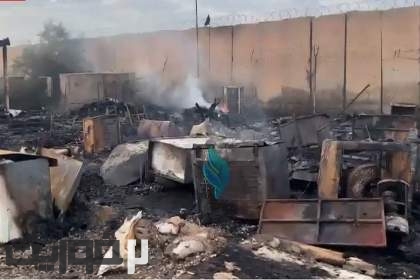 (ویدئو) تصاویری از خسارات بمباران پایگاه کالسو در عراق